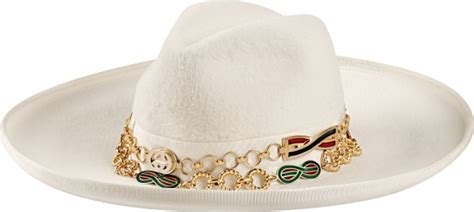 gucci cowboy hat black|white double chain cowboy hat.